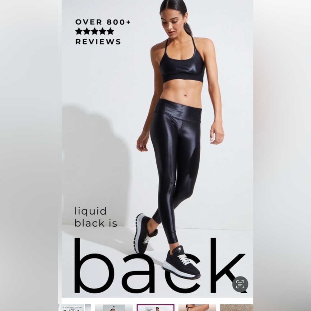 Noli Liquid Luxe black liquid legging small